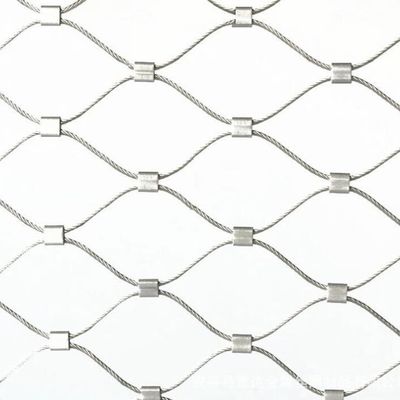 304 flexíveis corda de fio de aço inoxidável Mesh Safety Fencing For Zoo
